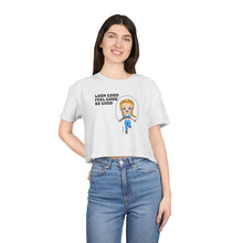 Load image into Gallery viewer, Esenell Look Good | Feel Good | Be Good Women's Crop Tee - esenellclothing